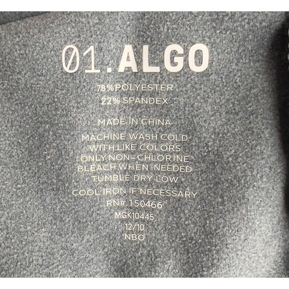 01.ALGO Women's M Medium Performance Hoodie Long Sleeve Blue Pullover 78% Polyes - Picture 5 of 6